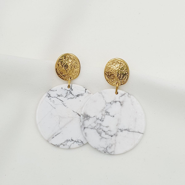 bijou femme boucles d’oreilles marmara disque